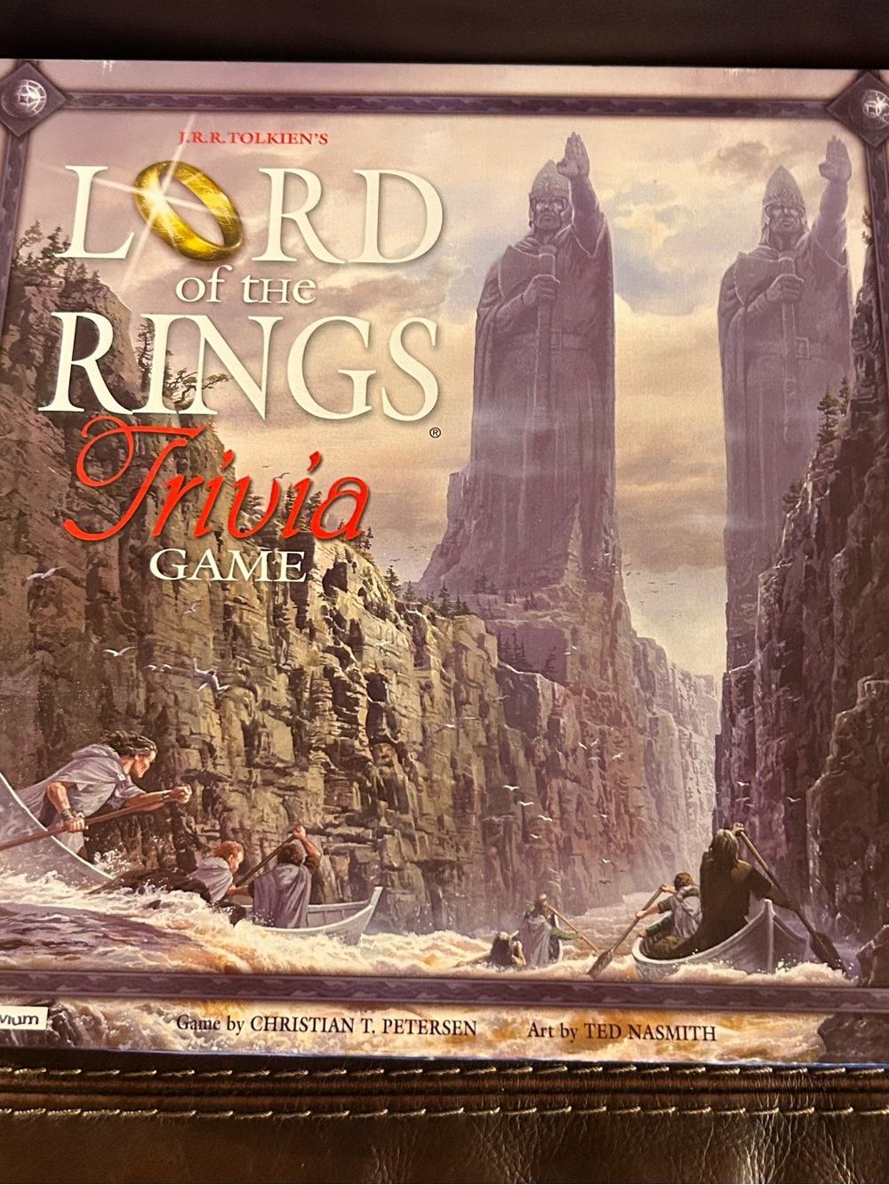 J.R.R. Tolkien's Lord of the Rings Trivia Game - Brown/Beige Box